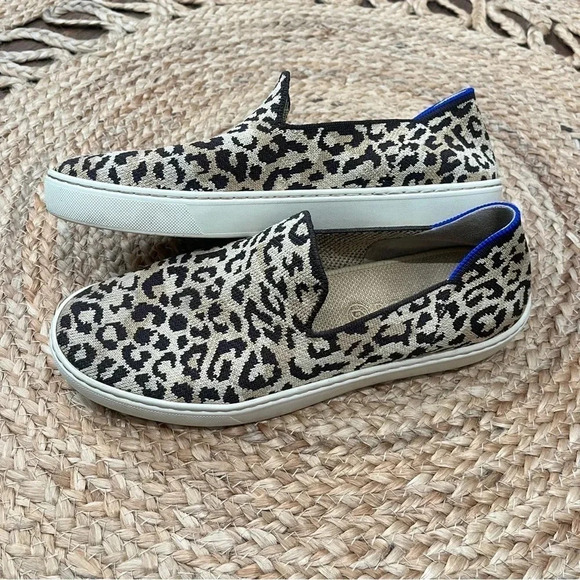 ROTHYS The Original Slip On Sneaker Desert Cat Leopard Print Limited Edition 9.5 - Picture 1 of 8